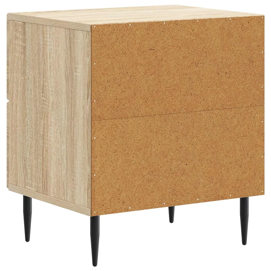 Cabinet de chevet 2 pcs Chêne Sonoma 43 x 34,5 x 47,5 cm - 9