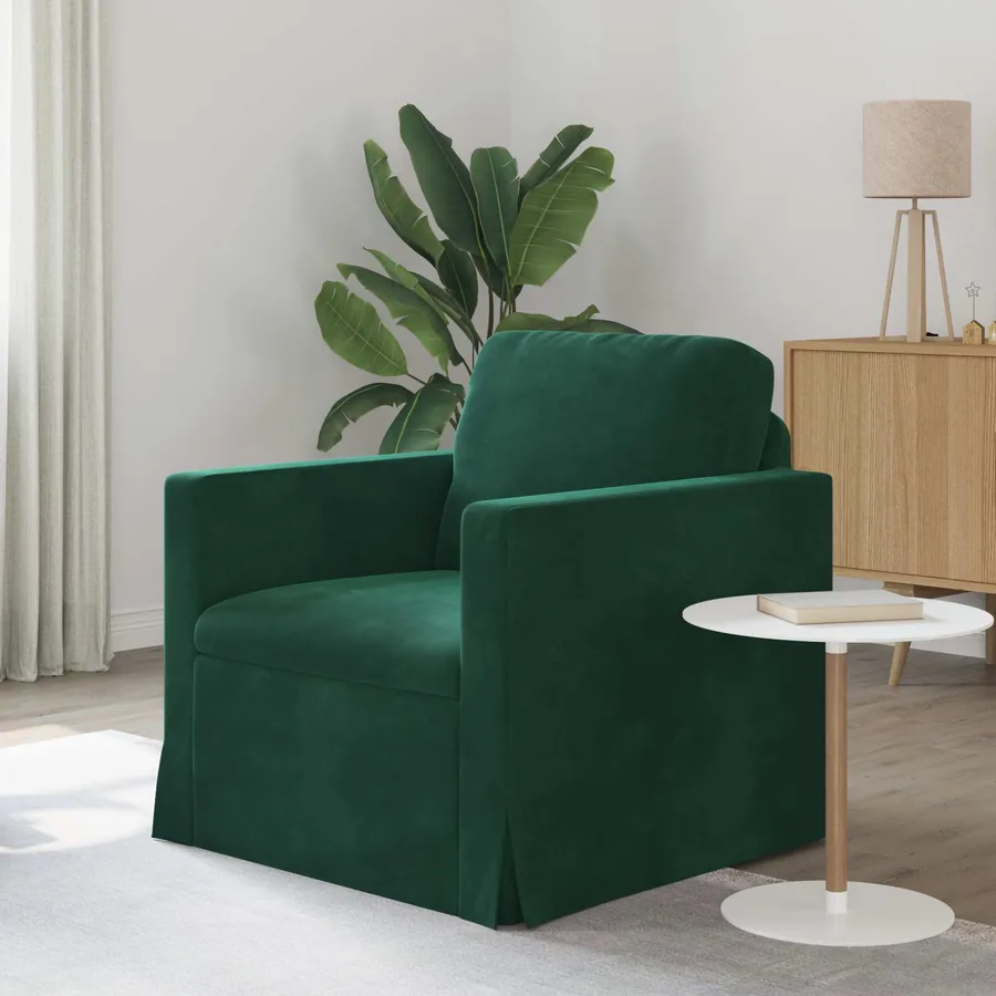 Canapé Vert foncé 78 x 78 x 80 cm Velours