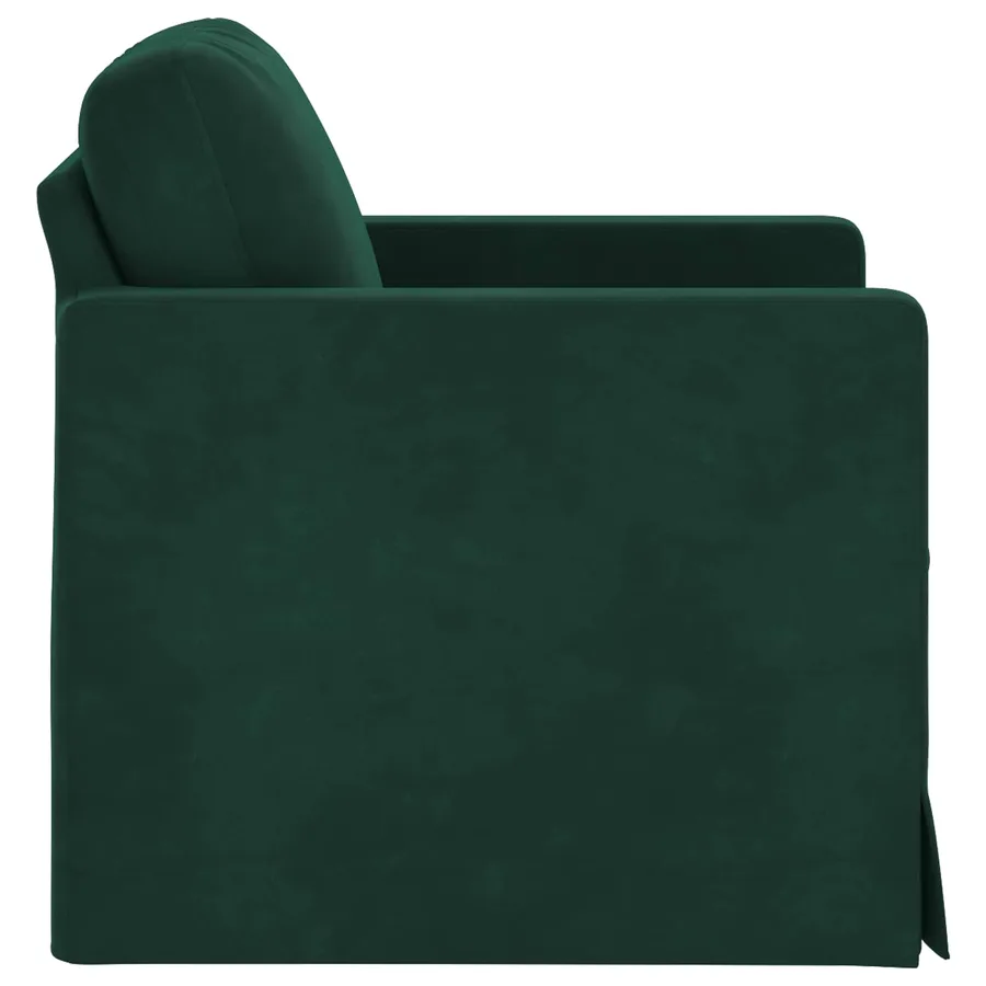 Canapé Vert foncé 78 x 78 x 80 cm Velours - 5