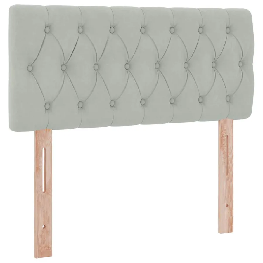Lit de rangement LED avec matelas Gris clair 100 x 200 cm - 8