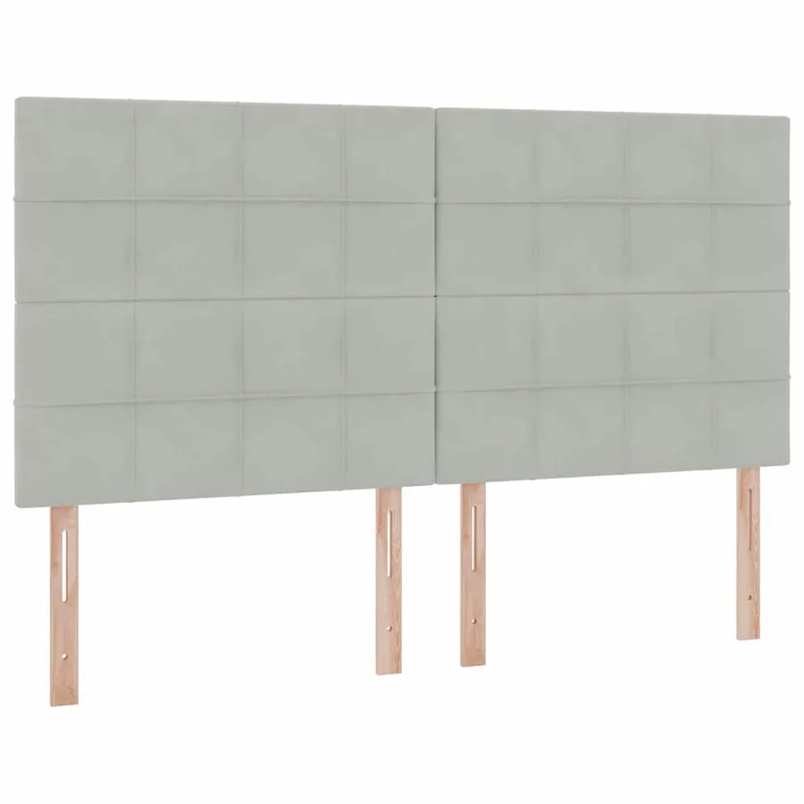 Lit de rangement LED avec matelas Gris clair 200 x 200 cm - 8