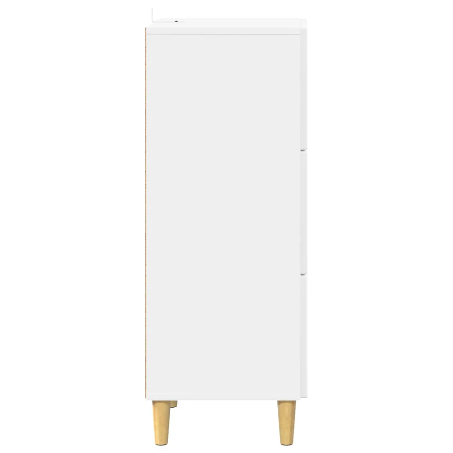 Armoire à tiroirs Blanc brillant 33 x 34,5 x 90 cm - 7