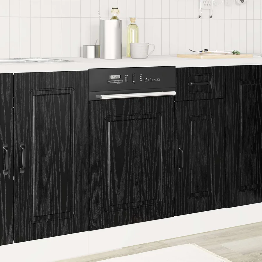 Panneau de lave-vaisselle Kalmar Chêne noir 45 x 1,5 x 57 cm