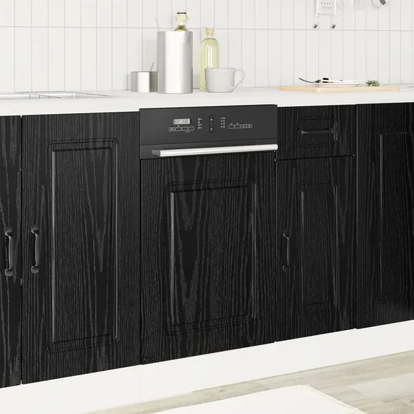 Panneau de lave-vaisselle Kalmar Chêne noir 45 x 1,5 x 57 cm