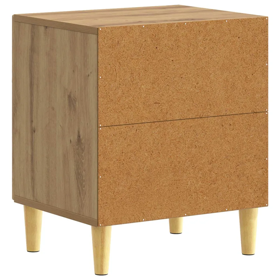 Table de chevet Chêne artisanal 43 x 34,5 x 50 cm - 6