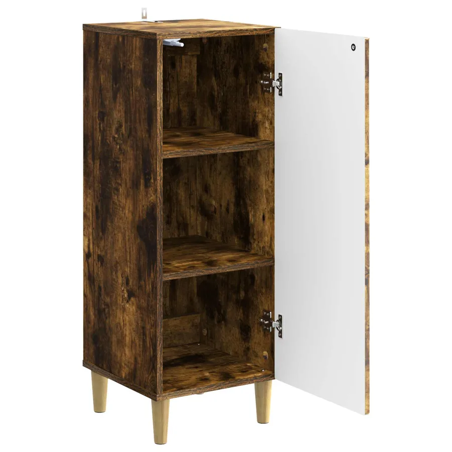 Buffet Chêne fumé 33 x 34,5 x 90 cm Bois d'ingénierie - 4