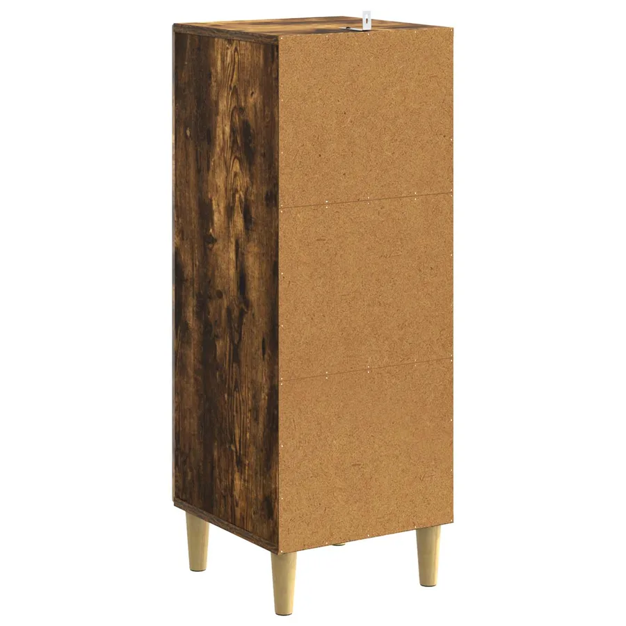 Buffet Chêne fumé 33 x 34,5 x 90 cm Bois d'ingénierie - 7