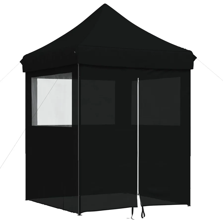 Tente de fête Noir 200 x 200 x 306 cm Tissu Oxford - 2
