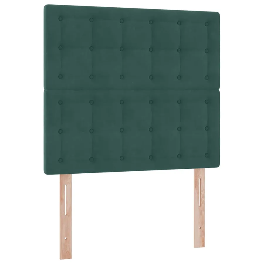 Lit de rangement LED avec matelas Vert foncé 90 x 200 cm - 8