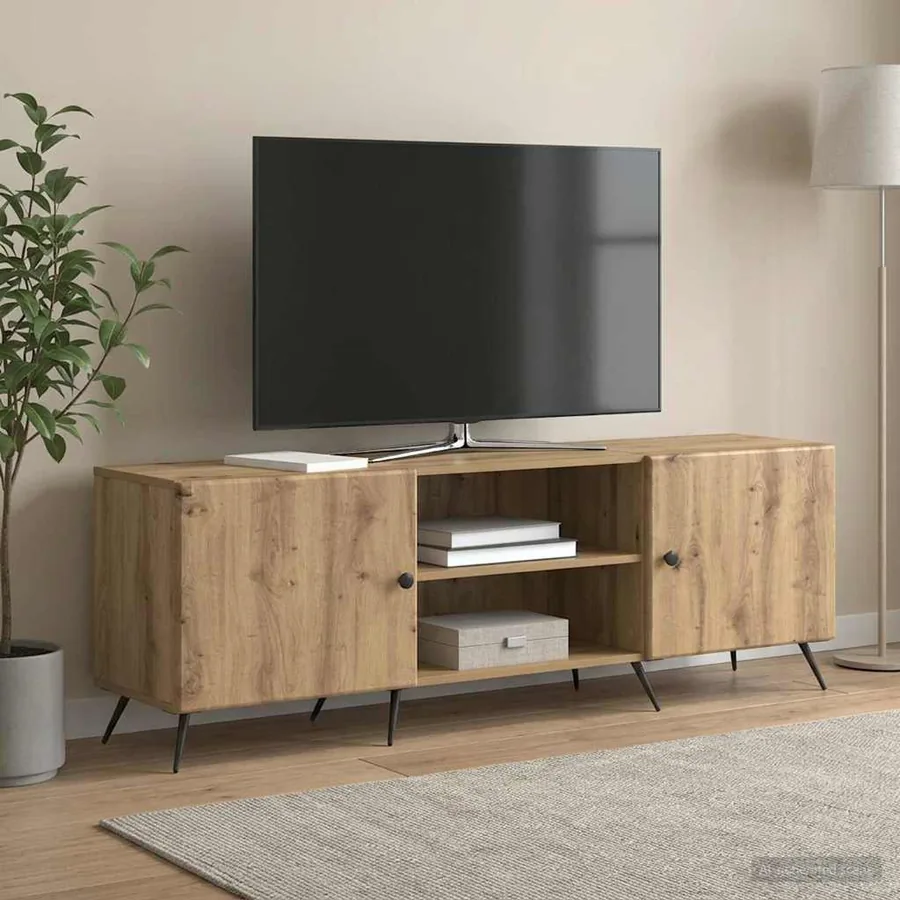 Meuble TV 150 x 31 x 50 cm Chêne artisanal Bois d'ingénierie