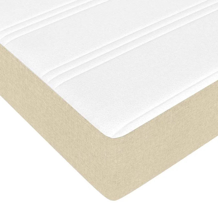 Lit avec rangement et matelas Crème 100 x 200 cm Polyester - 13