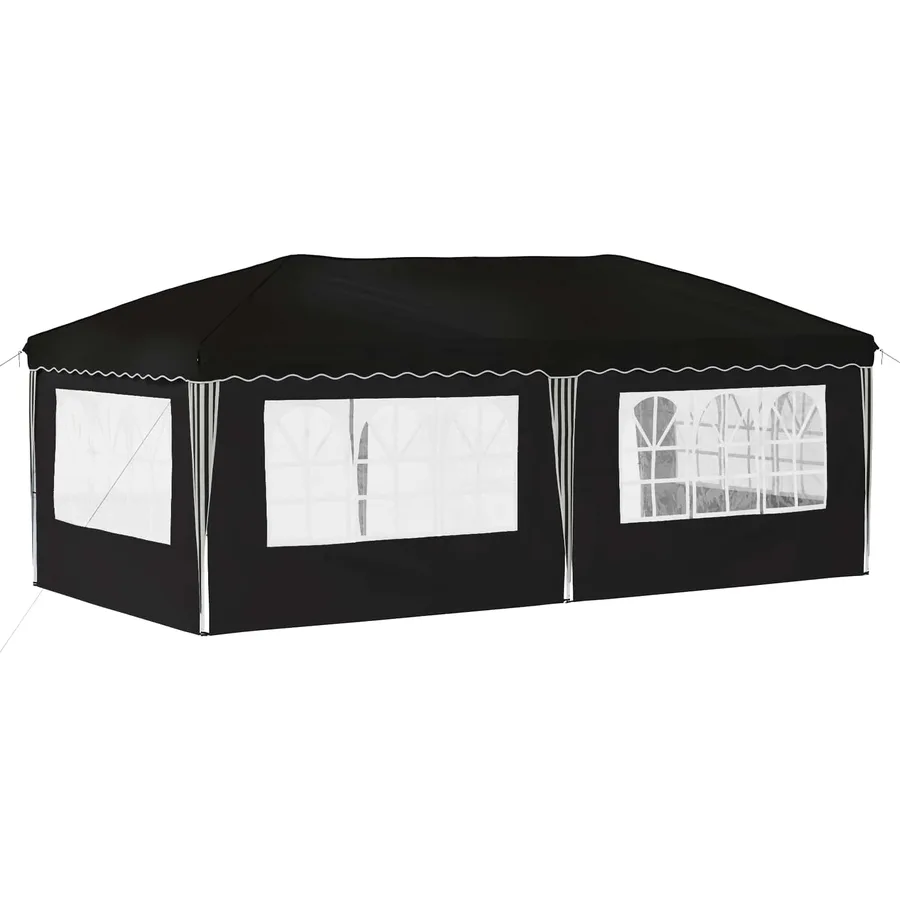 Tente de fête pop-up 575 x 289 x 245 cm Noir - 7
