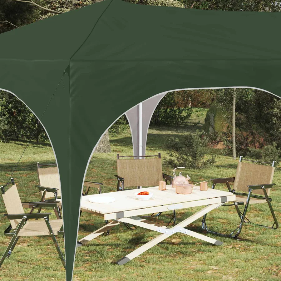 Tente de fête pop-up 575 x 288 x 245 cm Vert Tissu Oxford - 3