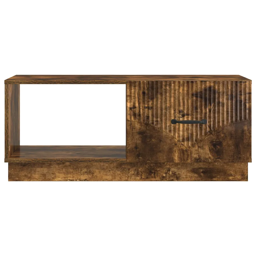 Table basse Chêne fumé 90 x 50 x 37 cm Bois d'ingénierie - 5