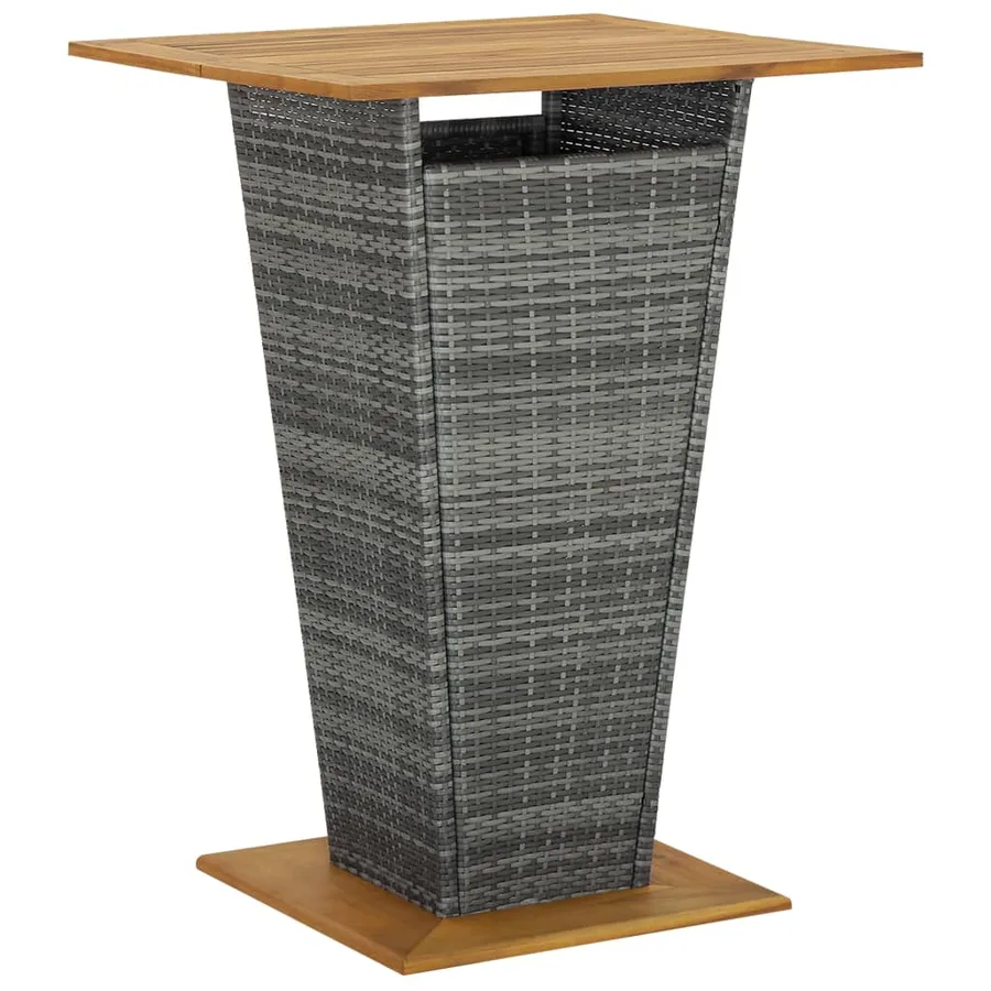 Ensemble de bar de jardin 3 pcs Gris - 3