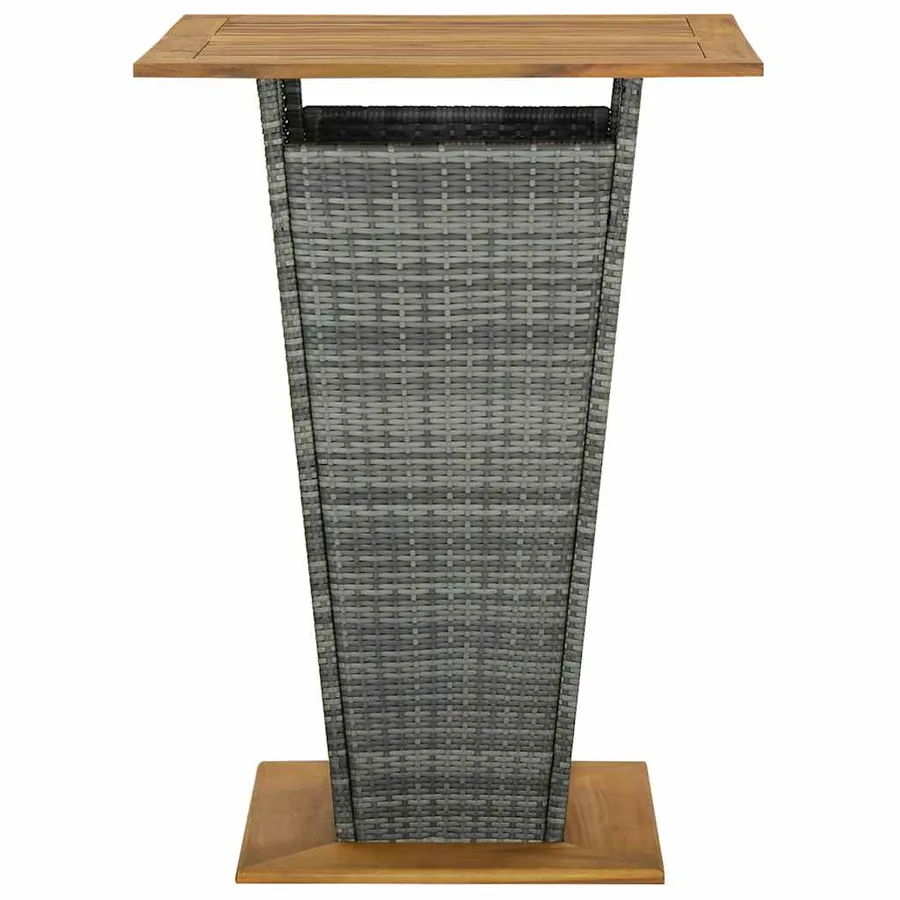 Ensemble de bar de jardin 3 pcs Gris - 4