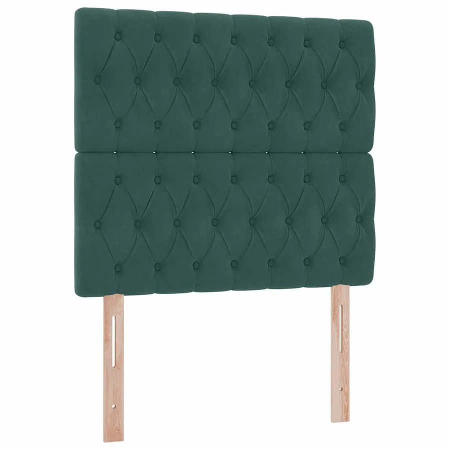 Lit de rangement LED avec matelas Vert foncé 100 x 200 cm - 10