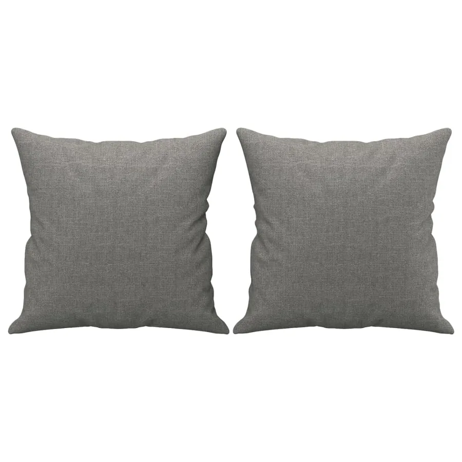 Canapé 2 places et oreillers et coussins Gris foncé 140cm Tissu - 5