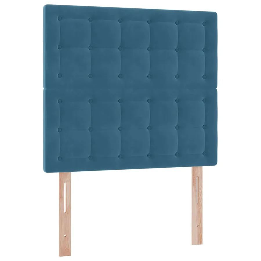 Lit de rangement LED avec matelas Bleu foncé 100 x 200 cm - 8