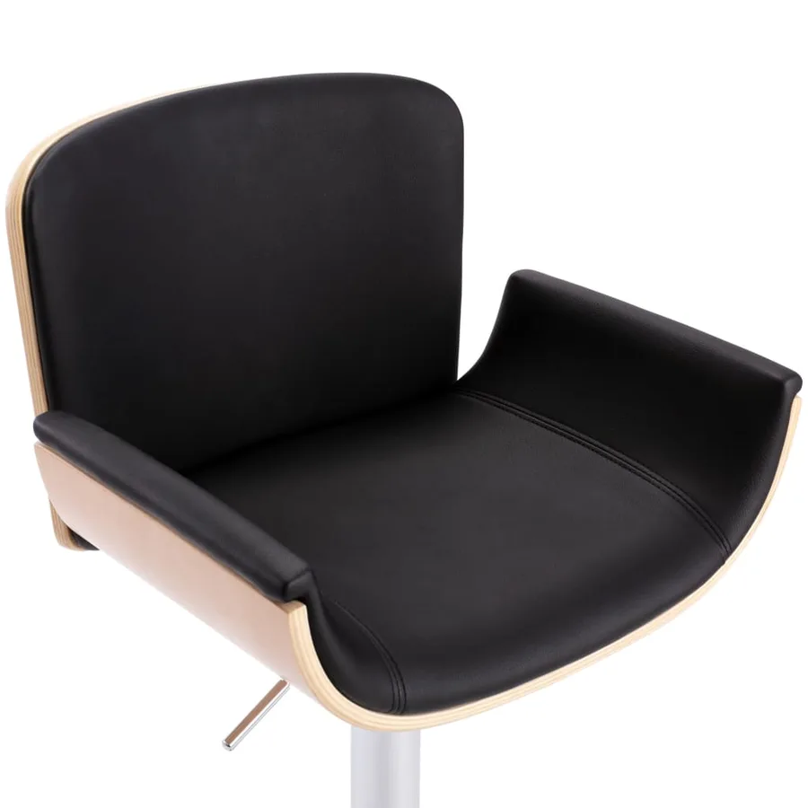 Tabouret de bar Noir Similicuir - 6