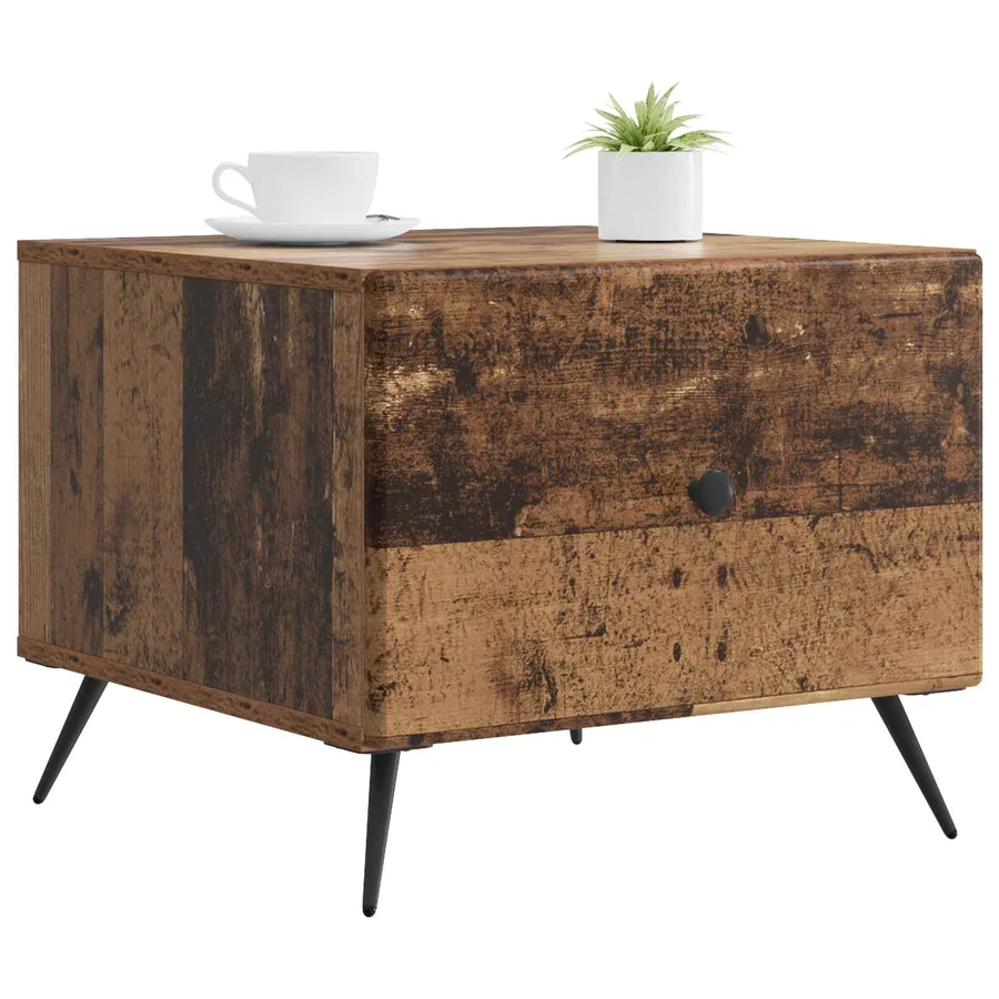 Table basse Bois ancien 49 x 50 x 40 cm Bois d'ingénierie - 3