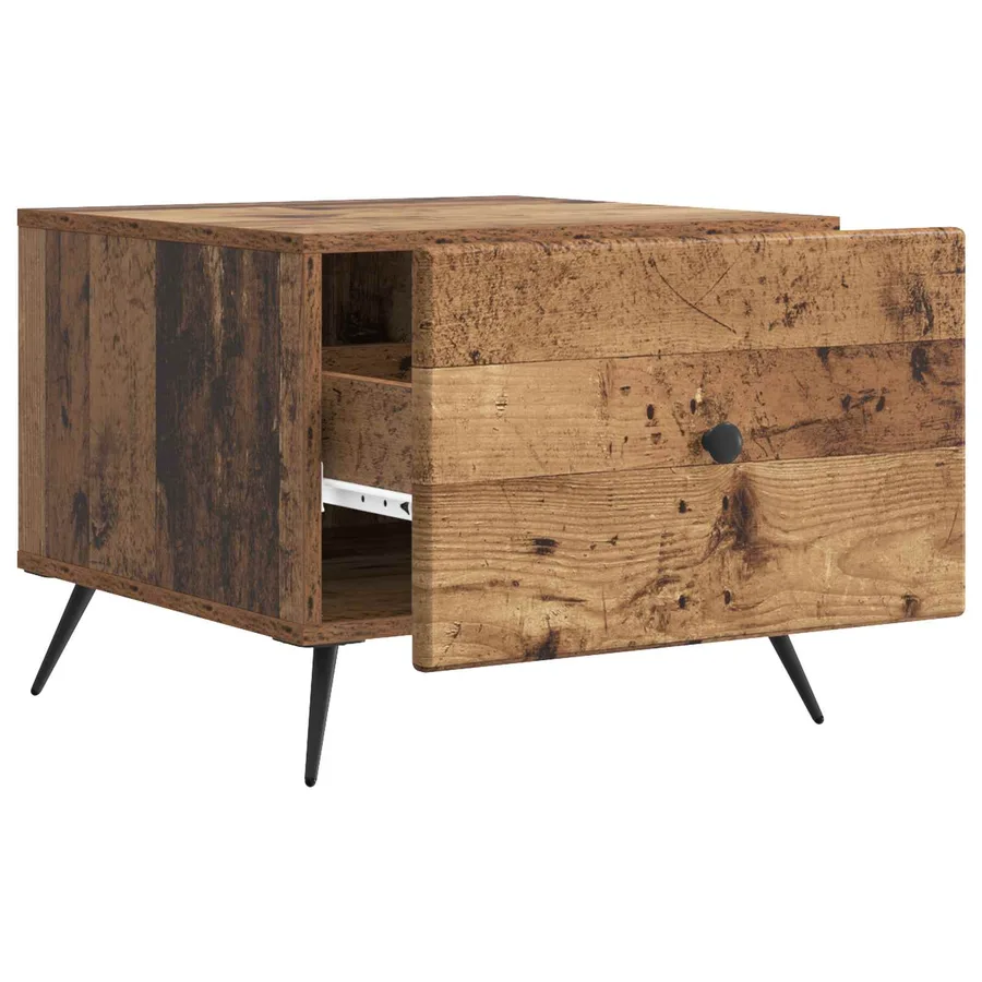 Table basse Bois ancien 49 x 50 x 40 cm Bois d'ingénierie - 4