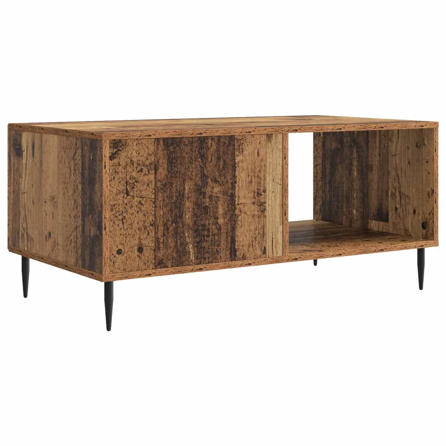 Table basse Bois ancien 90 x 50 x 40 cm Bois d'ingénierie - 7
