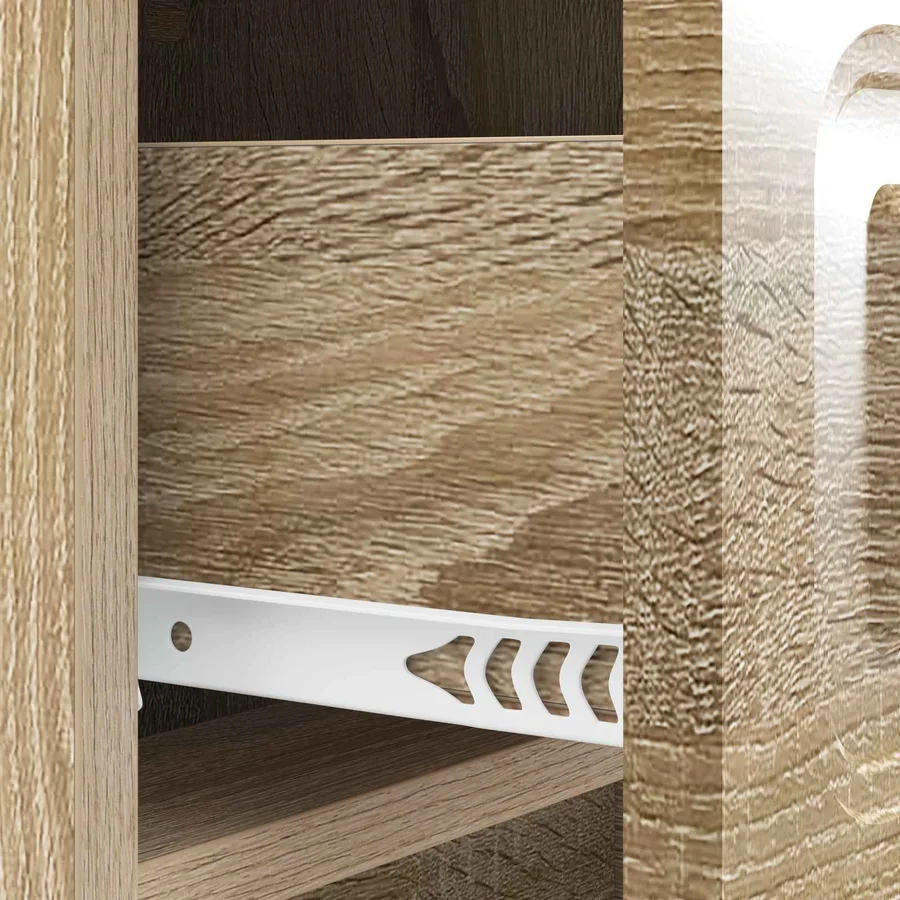 Cabinet de chevet avec tiroir Chêne Sonoma 43 x 41 x 63,5 cm - 9