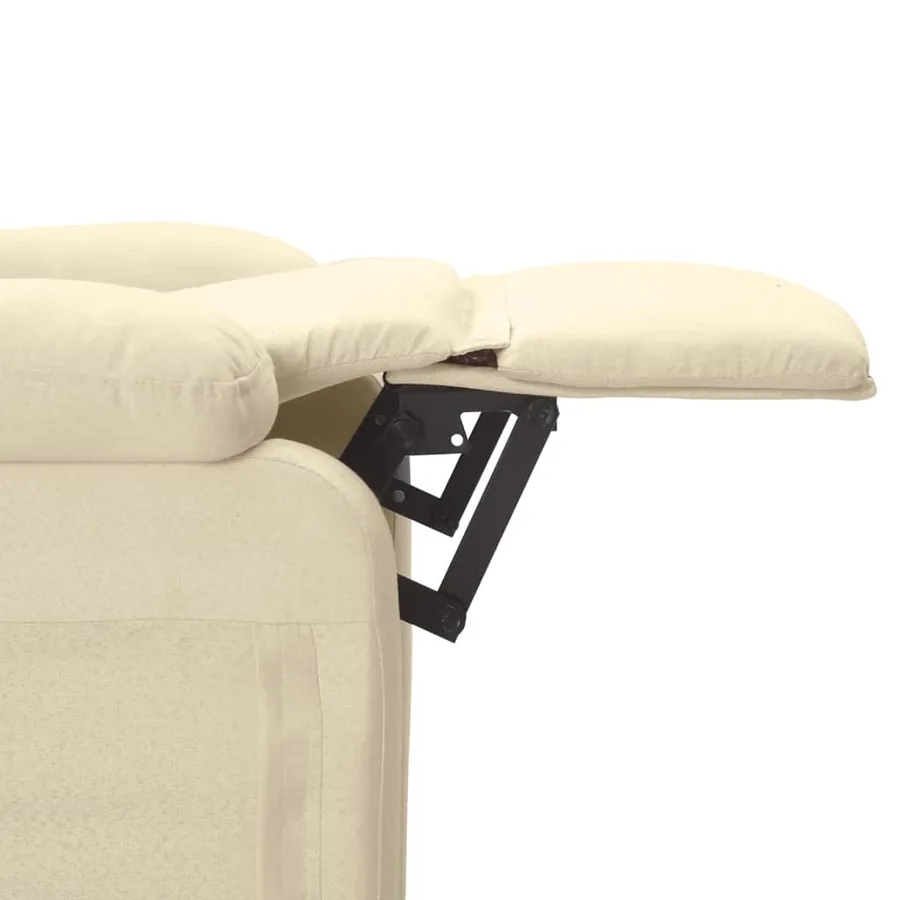 Fauteuil électrique de massage Crème Tissu - 9