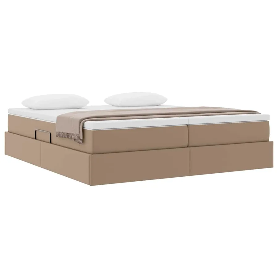 Lit avec rangement et matelas Cappuccino 180 x 200 cm - 3