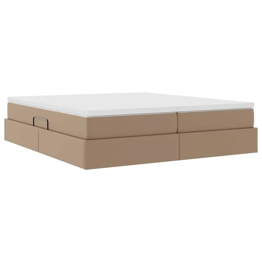 Lit avec rangement et matelas Cappuccino 180 x 200 cm - 5