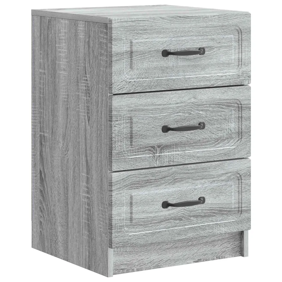 Cabinet de chevet avec tiroir Sonoma gris 43 x 41 x 63,5 cm - 2