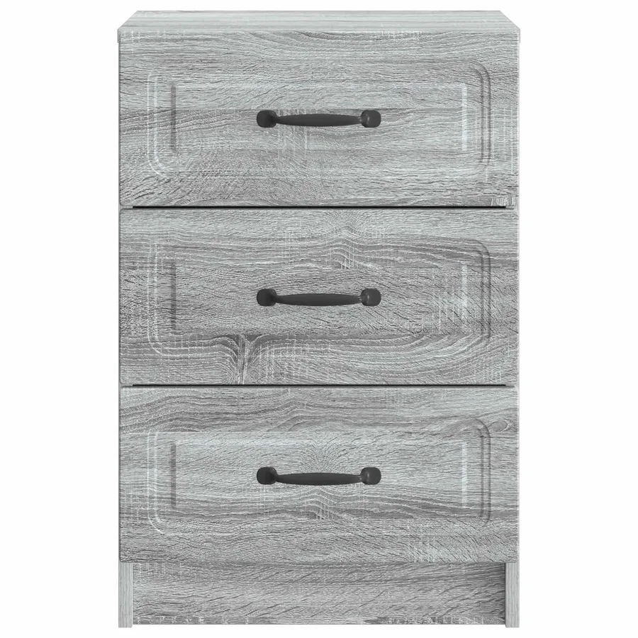 Cabinet de chevet avec tiroir Sonoma gris 43 x 41 x 63,5 cm - 5
