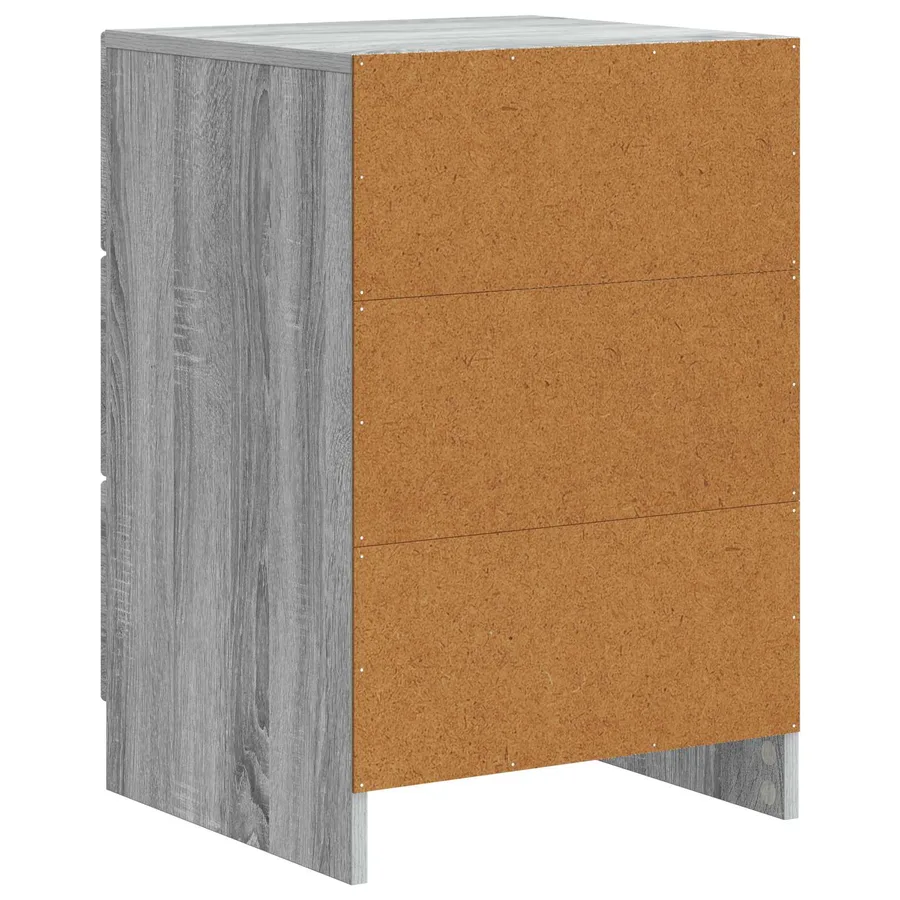 Cabinet de chevet avec tiroir Sonoma gris 43 x 41 x 63,5 cm - 7