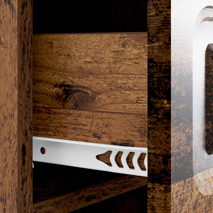 Cabinet de chevet avec tiroir Bois ancien 43 x 41 x 63,5 cm - 9