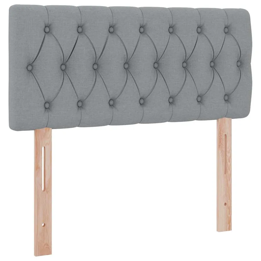 Lit avec rangement et matelas Gris clair 90 x 200 cm - 9