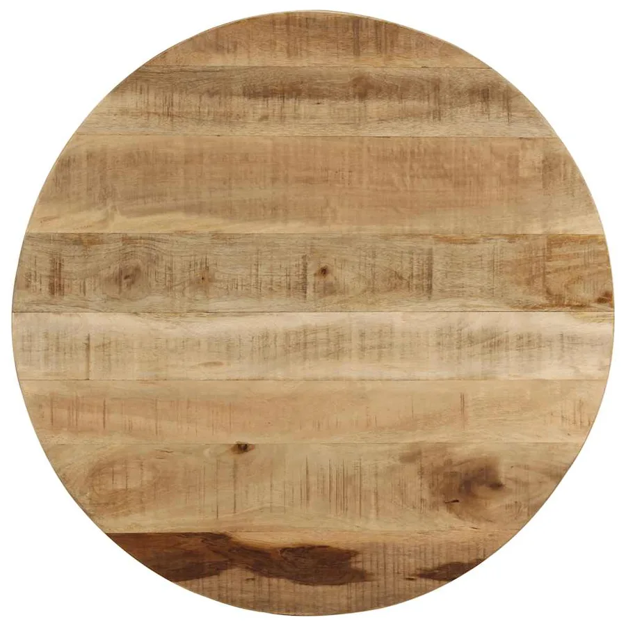 Table basse bois de manguier brut 60x40 cm - 8