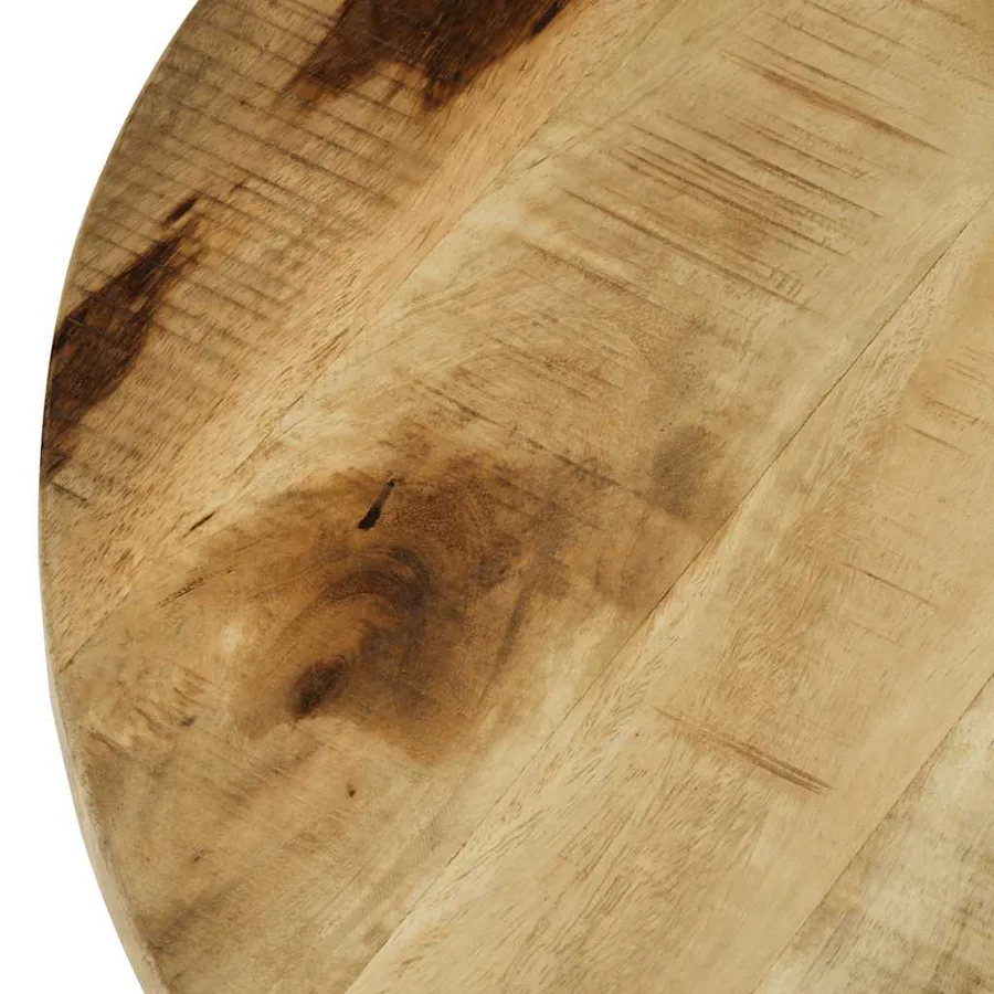 Table basse bois de manguier brut 60x40 cm - 9
