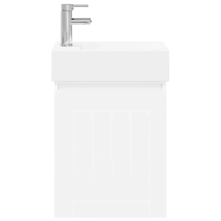 Meuble de salle de bain avec robinet Blanc 45,5 x 25,5 x 84 cm - 5