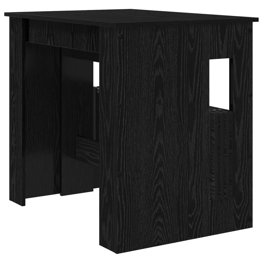 Table à dîner 180 x 85 x 75 cm Bois d'ingénierie Chêne noir - 5