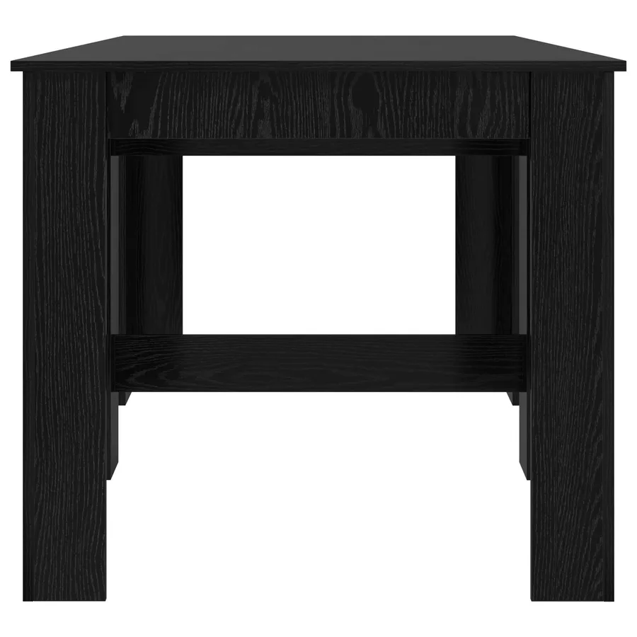 Table à dîner 180 x 85 x 75 cm Bois d'ingénierie Chêne noir - 7