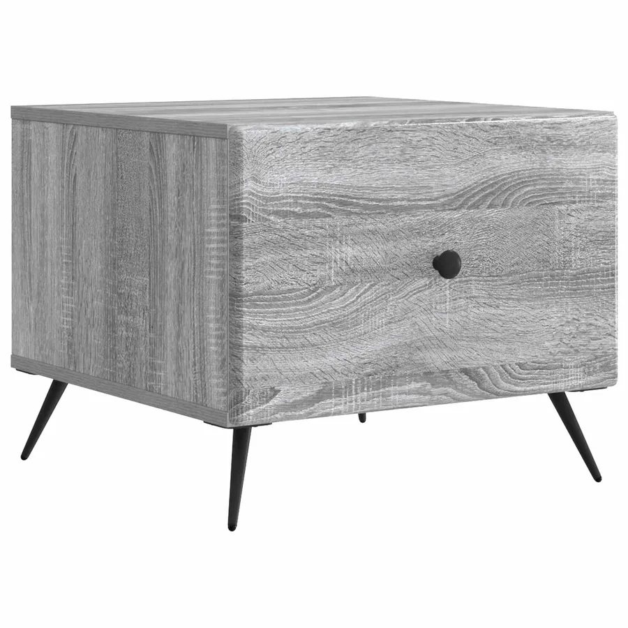 Table basse Sonoma gris 49 x 50 x 40 cm Bois d'ingénierie - 2
