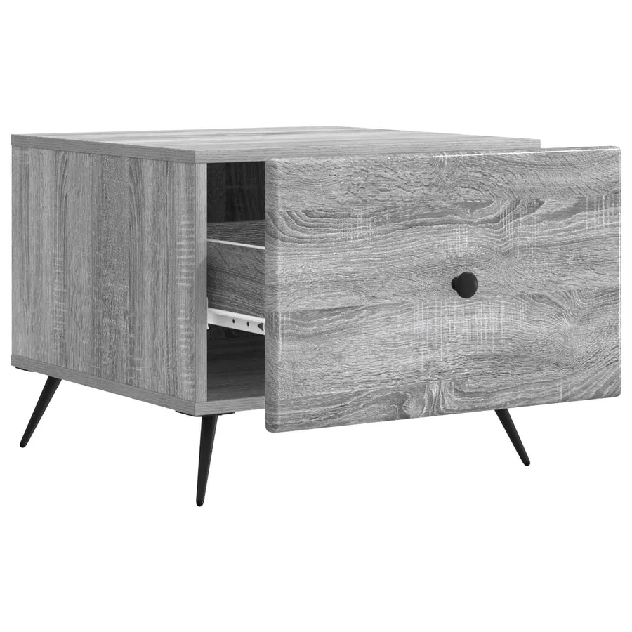 Table basse Sonoma gris 49 x 50 x 40 cm Bois d'ingénierie - 4