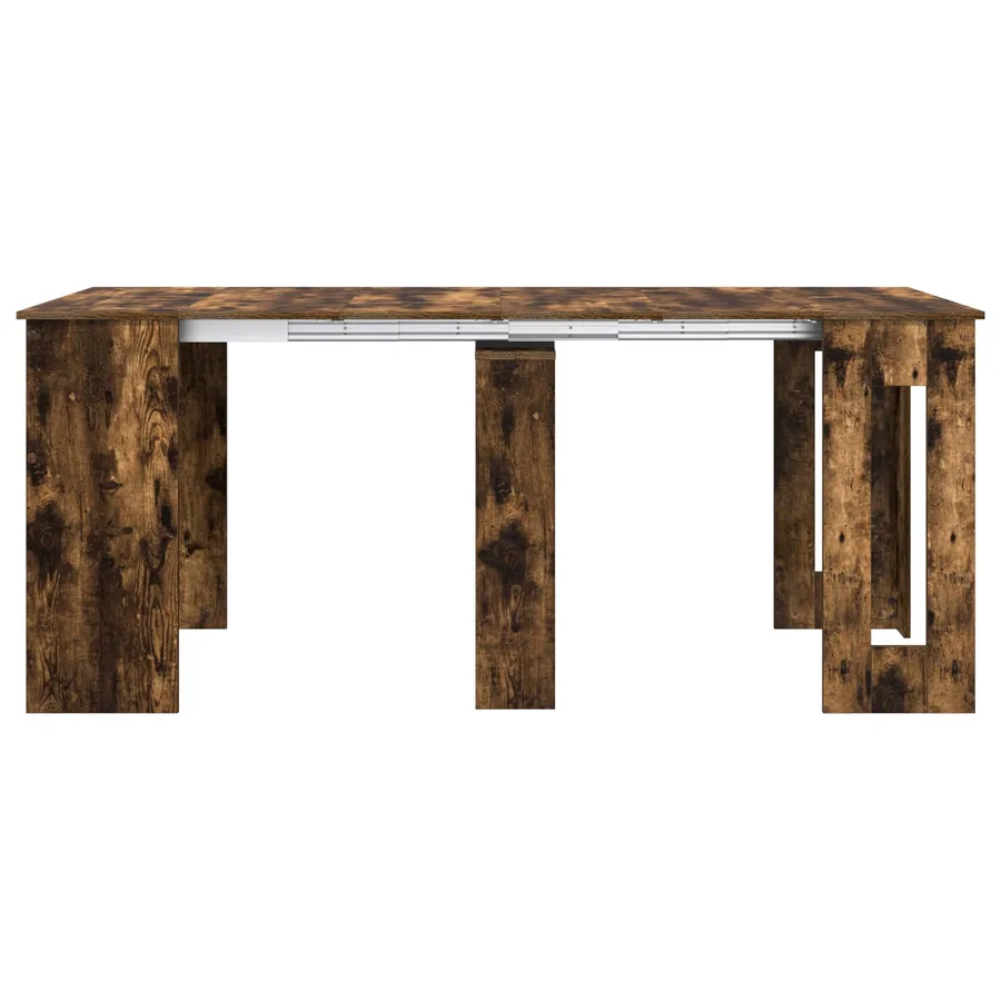 Table à dîner 180 x 85 x 75 cm Bois d'ingénierie Chêne fumé - 6