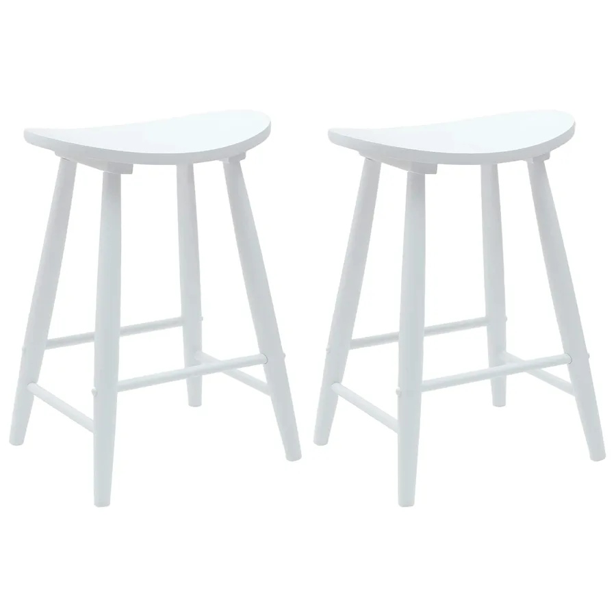 Chaises de salle à manger 2 pcs Blanc 46 x 37 x 63 cm - 2