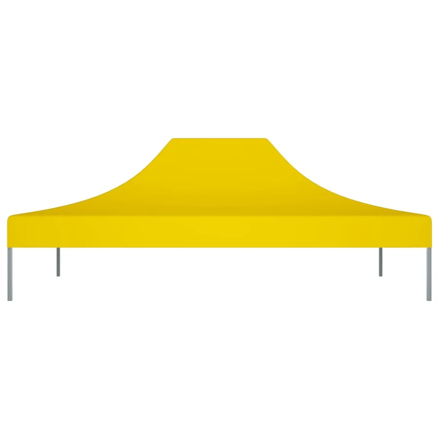Toit de tente de réception 4,5x3 m Jaune 270 g/m² - 3