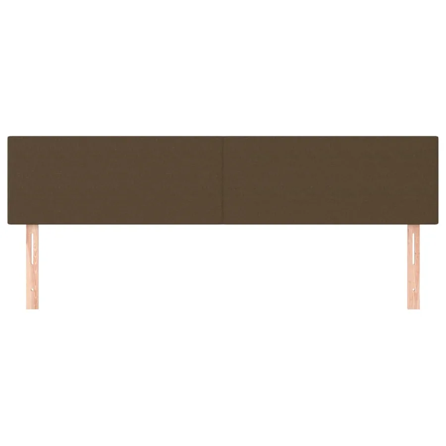 Têtes de lit Marron foncé 160 x 5 x 78/88 cm Tissu - 3