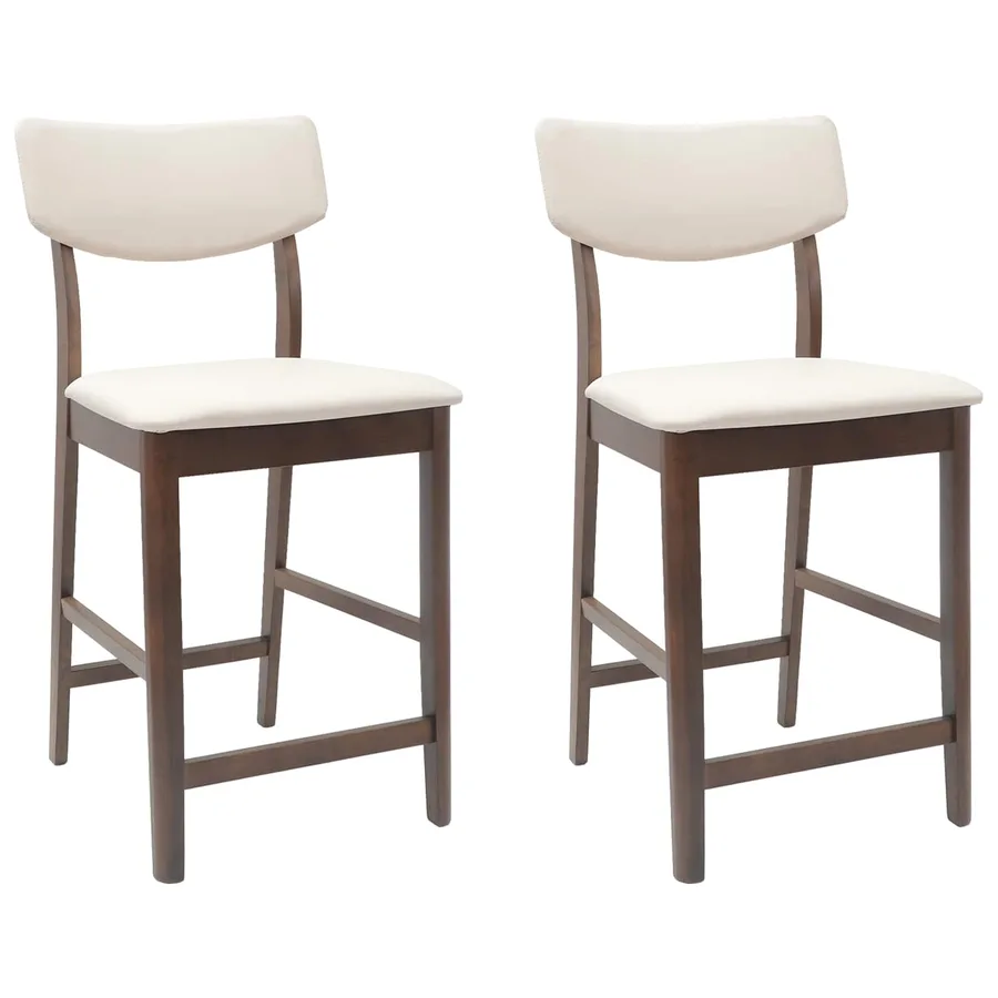 Chaises de salle à manger 2 pcs Marron Clair 48 x 49 x 95 cm - 2