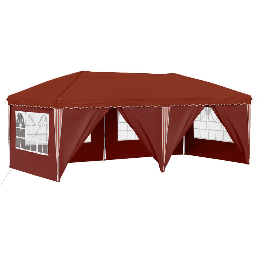 Tente de fête pop-up 575 x 288 x 245 cm Terre cuite - 2