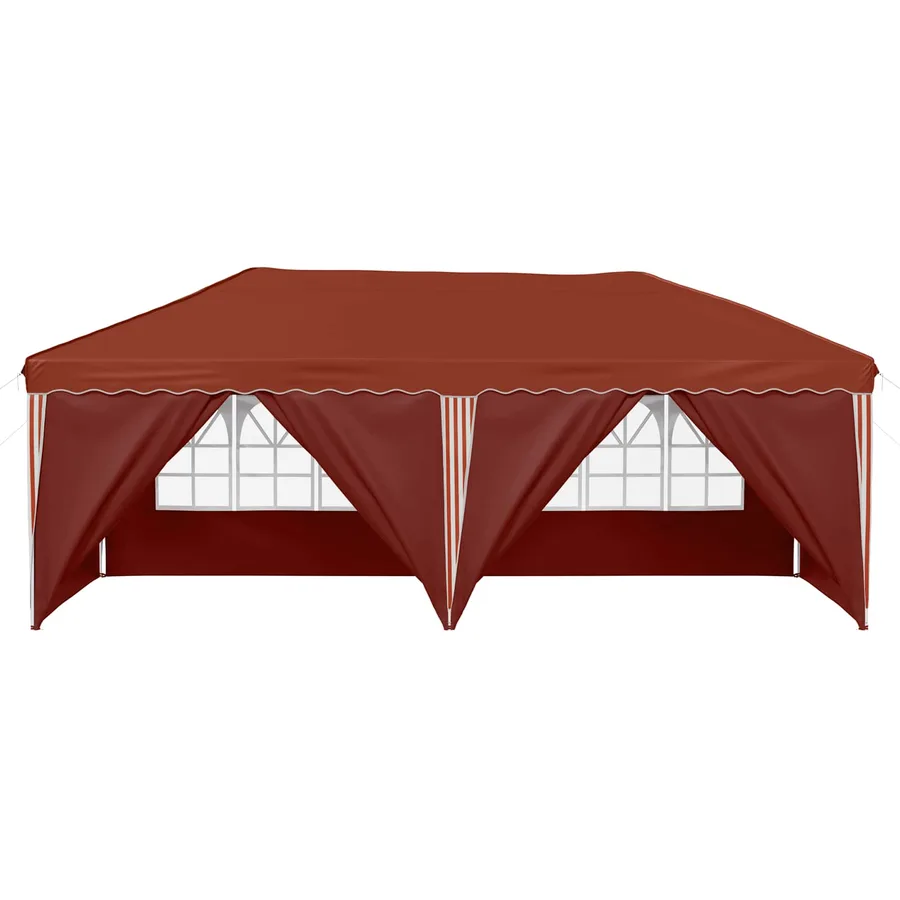 Tente de fête pop-up 575 x 288 x 245 cm Terre cuite - 6